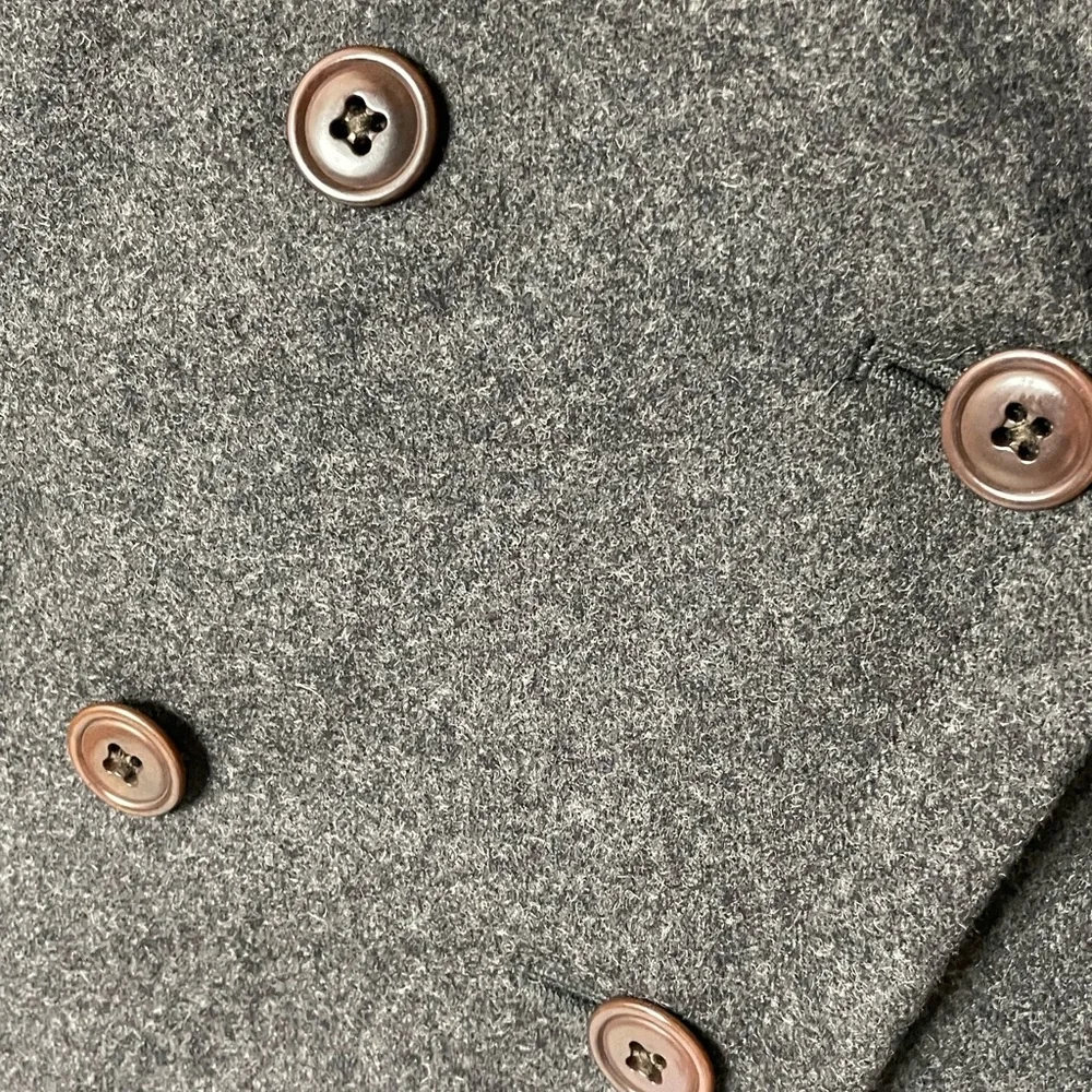 J.Crew women gray Melton Wool double Breasted Coats - Picture 8 of 16
